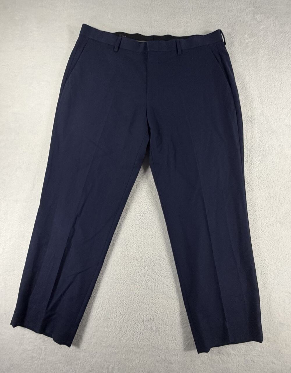 J.Crew Ludlow Pants Mens Size 35 X 27 Blue Slim Fit Wool Blend Dress Suit - READ